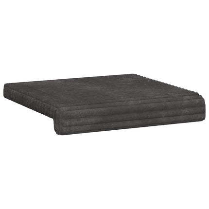 Bænkpude 2 stk. Plush Corduroy Mørkegrå Dybde 35 cm