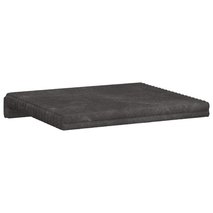 Bænkpude 2 stk. Plush Corduroy Mørkegrå Dybde 35 cm
