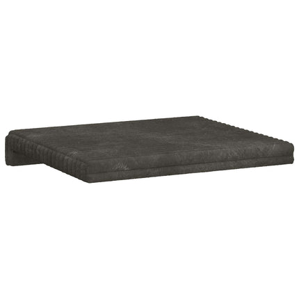 Bænkpude 2 stk. Plush Corduroy Antracit Dybde 35 cm