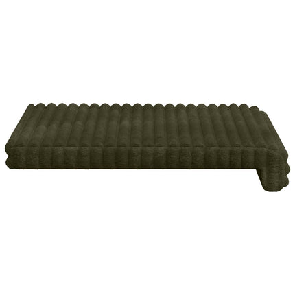 Bænkpude 2 stk. Plush Corduroy Grøn Dybde 35 cm