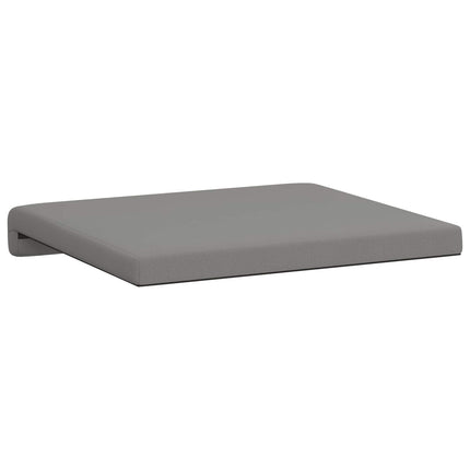 Bænkpude 2 stk. Textureret Velour Mørkegrå Dybde 35 cm