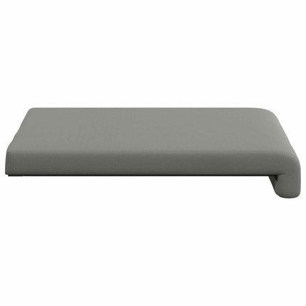 Bænkpude 2 stk. Textureret Velour Mørkegrå Dybde 35 cm