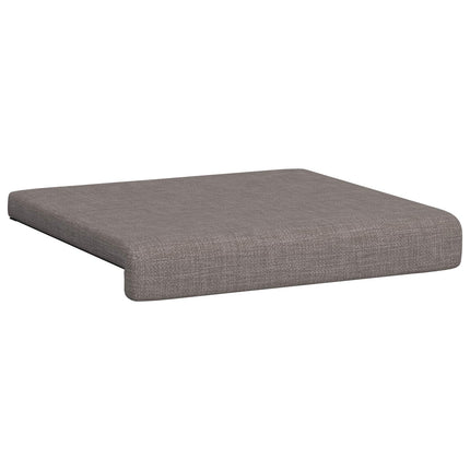 Bænkpude 4 stk. Stof Gråbrun Dybde 35 cm