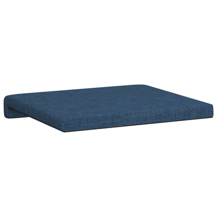 Bænkpude 4 stk. Stof Blå Dybde 35 cm