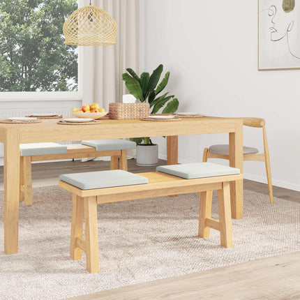 Bænkpude 4 stk. Kunstlæder Hvid Dybde 35 cm