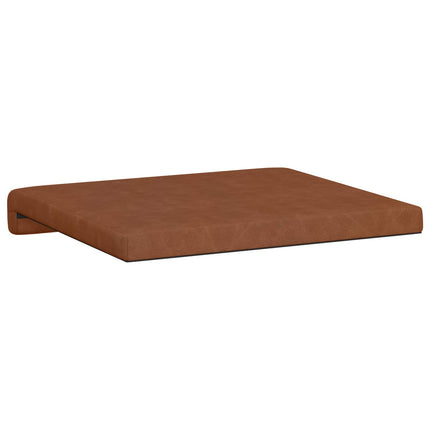 Bænkpude 4 stk. Kunstlæder Brun Dybde 35 cm