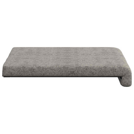 Bænkpude 4 stk. Faux suedestof Lysegrå Dybde 35 cm