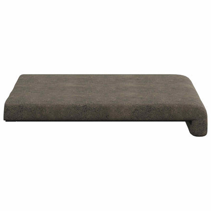 Bænkpude 4 stk. Faux suedestof Mørkegrå Dybde 35 cm