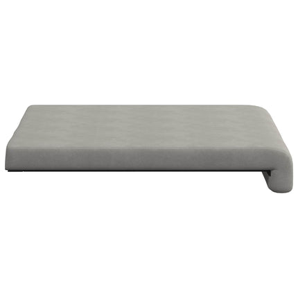 Bænkpude 4 stk. Microfiber Lysegrå Dybde 35 cm