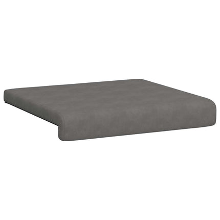 Bænkpude 4 stk. Microfiber Mørkegrå Dybde 35 cm