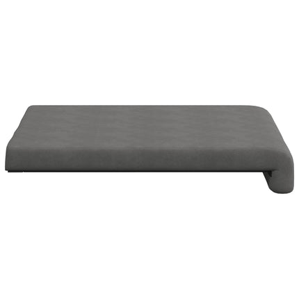 Bænkpude 4 stk. Microfiber Mørkegrå Dybde 35 cm