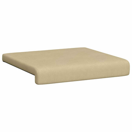 Bænkpude 4 stk. cordfløjl Grågrøn Dybde 35 cm