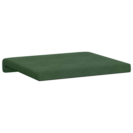 Bænkpude 4 stk. cordfløjl Mørkegrøn Dybde 35 cm