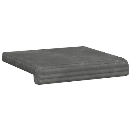 Bænkpude 4 stk. Plush Corduroy Lysegrå Dybde 35 cm