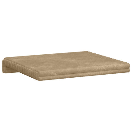 Bænkpude 4 stk. Plush Corduroy Gråbrun Dybde 35 cm