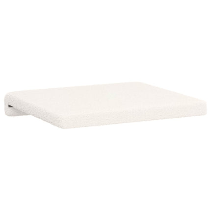 Bænkpude 4 stk. Sherpa-stof Cremefarvet Dybde 35 cm