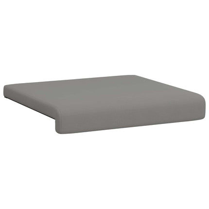 Bænkpude 4 stk. Textureret Velour Mørkegrå Dybde 35 cm