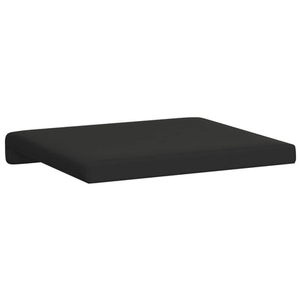 Bænkpude 4 stk. Textureret Velour Sort Dybde 35 cm