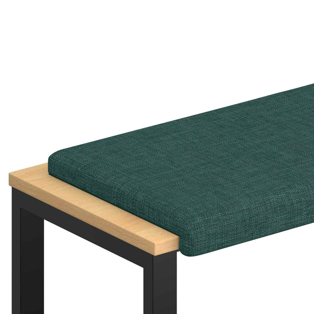 Bænkpude Stof Mørkegrøn Dybde 35 cm