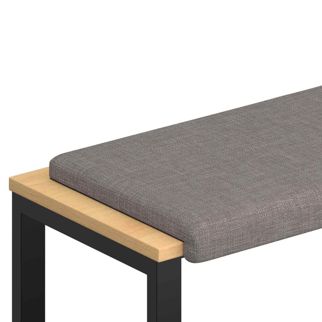 Bænkpude Stof Gråbrun Dybde 35 cm
