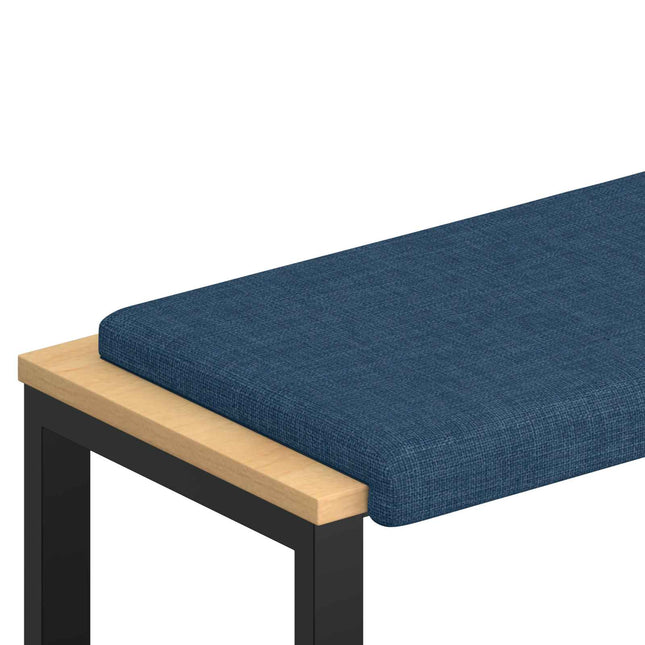 Bænkpude Stof Blå Dybde 35 cm