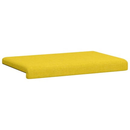 Bænkpude Stof Lys Gul Dybde 35 cm