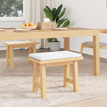 Bænkpude Stof Hvid Dybde 35 cm