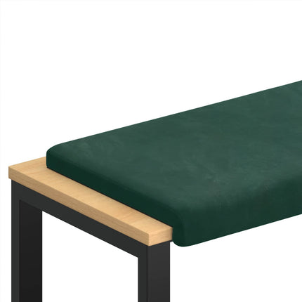 Bænkpude Velour (V) Mørkegrøn Dybde 35 cm