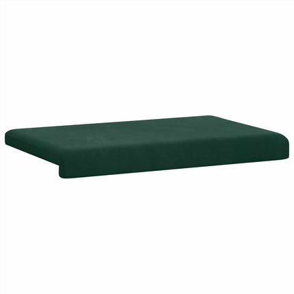 Bænkpude Velour (V) Mørkegrøn Dybde 35 cm