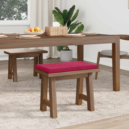 Bænkpude Velour (V) Vinrød Dybde 35 cm