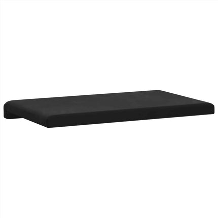 Bænkpude Velour (V) Sort Dybde 35 cm