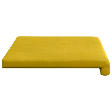 Bænkpude Velour (V) Gul Dybde 35 cm