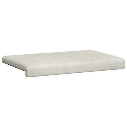 Bænkpude Velour (V) Cremefarvet Dybde 35 cm