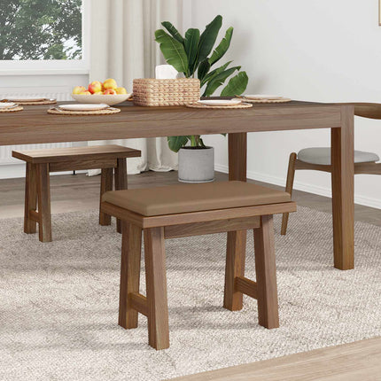 Bænkpude Kunstlæder Cappuccino Dybde 35 cm