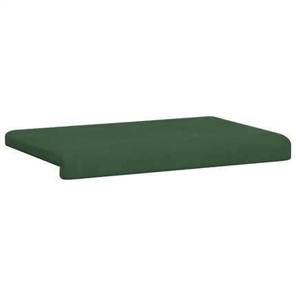 Bænkpude cordfløjl Mørkegrøn Dybde 35 cm