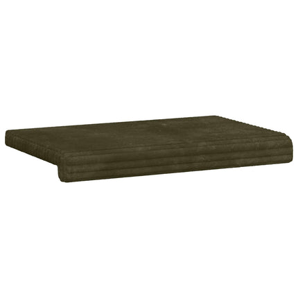 Bænkpude Plush Corduroy Grøn Dybde 35 cm