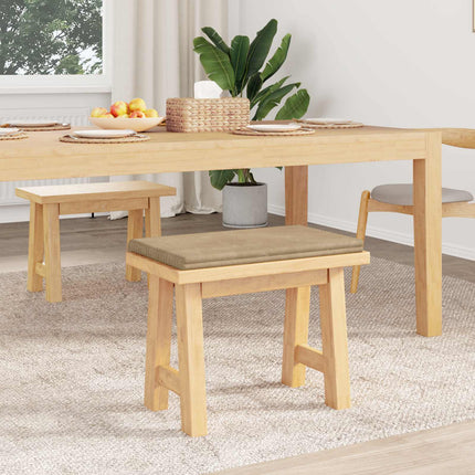 Bænkpude Plush Corduroy Gråbrun Dybde 35 cm
