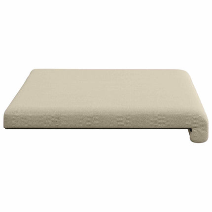 Bænkpude Textureret Velour Sandfarvet Dybde 35 cm