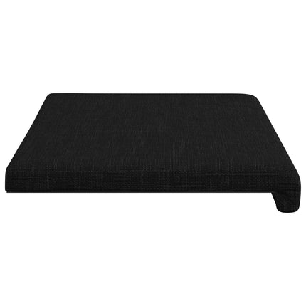Bænkpude Stof Sort Dybde 35 cm