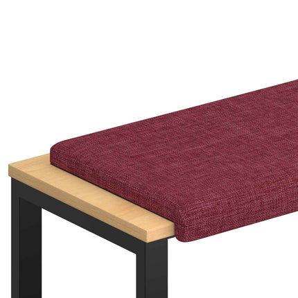 Bænkpude Stof Vinrød Dybde 35 cm