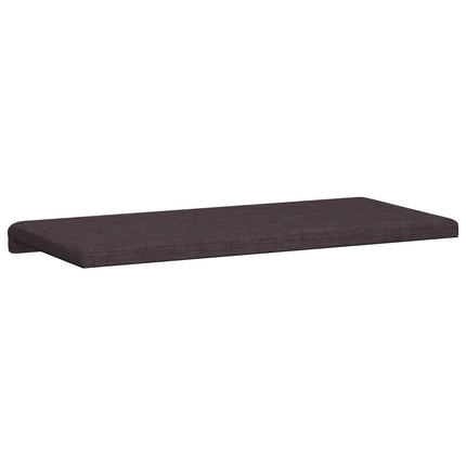 Bænkpude Stof Mørk Brun Dybde 35 cm