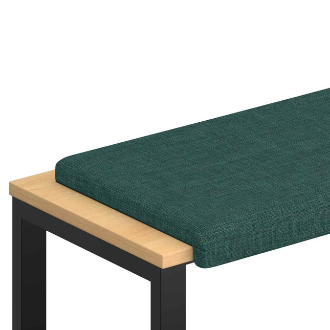 Bænkpude Stof Mørkegrøn Dybde 35 cm