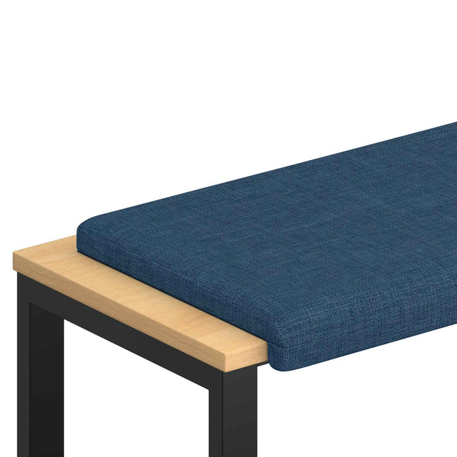 Bænkpude Stof Blå Dybde 35 cm