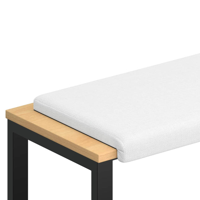 Bænkpude Stof Hvid Dybde 35 cm