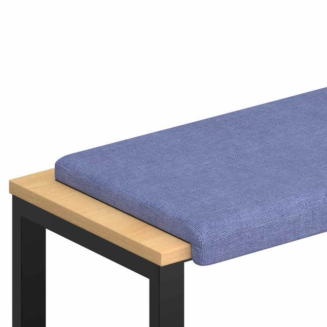 Bænkpude Stof Jeans blå Dybde 35 cm