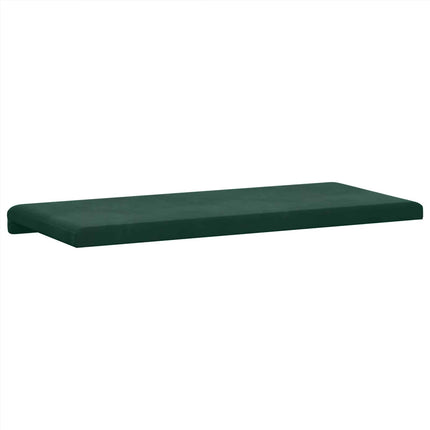 Bænkpude Velour (V) Mørkegrøn Dybde 35 cm
