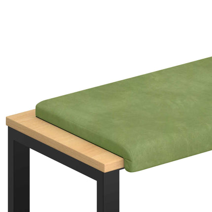 Bænkpude Velour (V) Lys grøn Dybde 35 cm