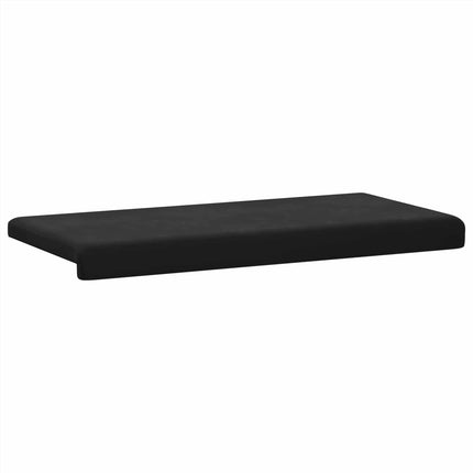 Bænkpude Velour (V) Sort Dybde 35 cm