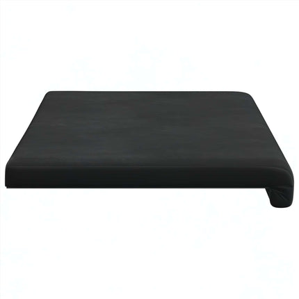 Bænkpude Velour (V) Sort Dybde 35 cm