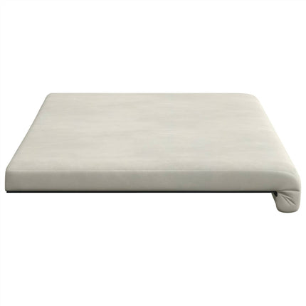Bænkpude Velour (V) Cremefarvet Dybde 35 cm